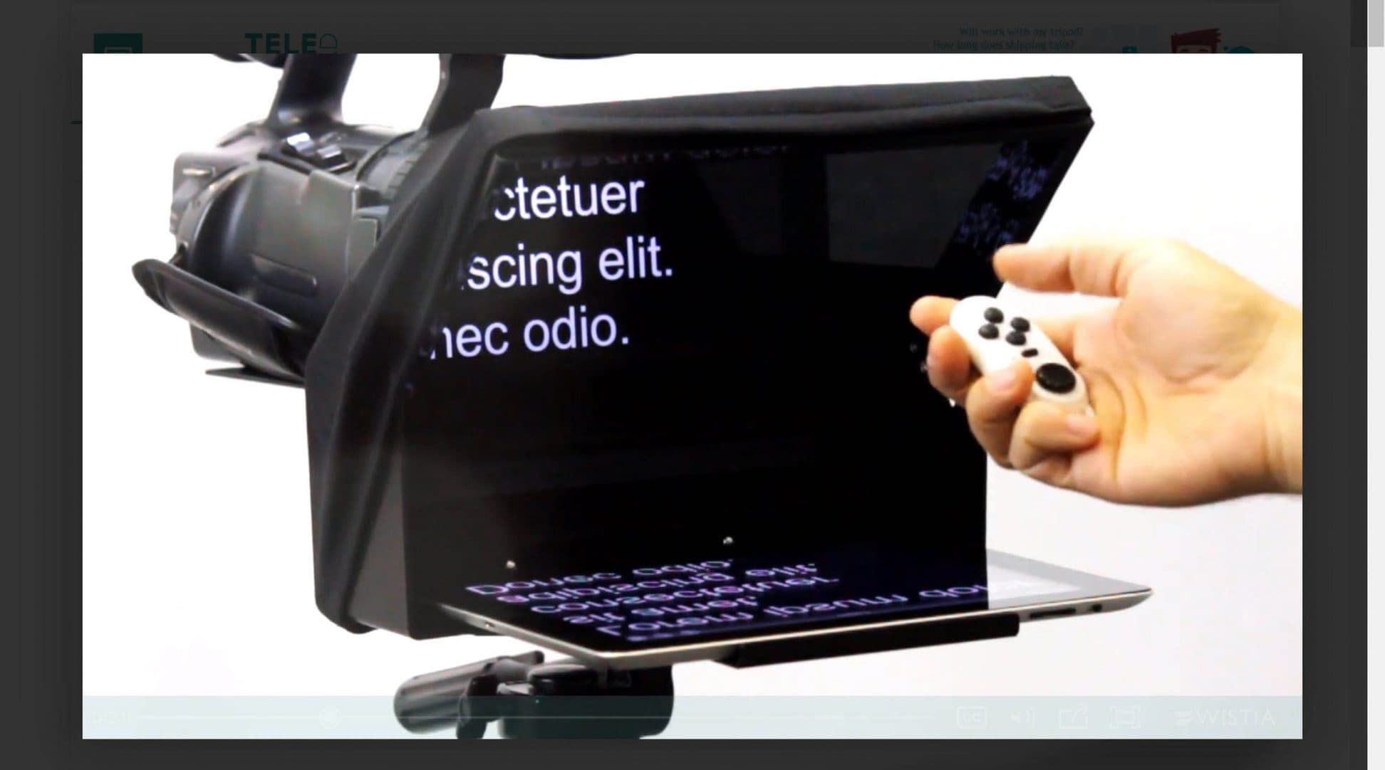 teleprompter for zoom calls